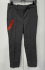 Hilary Radley Womens Black White Pull On Straight Leg Trouser Pants Size M — photo 1