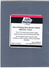 APA04000-2S Alpha Abrasives Micro Finishing Cloth Abrasive Sheets - 4000 grit