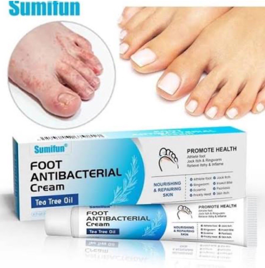 EXP 06/27 Sumifun Antibacterial Foot Cream Tea Tree Oil 20g BOXED