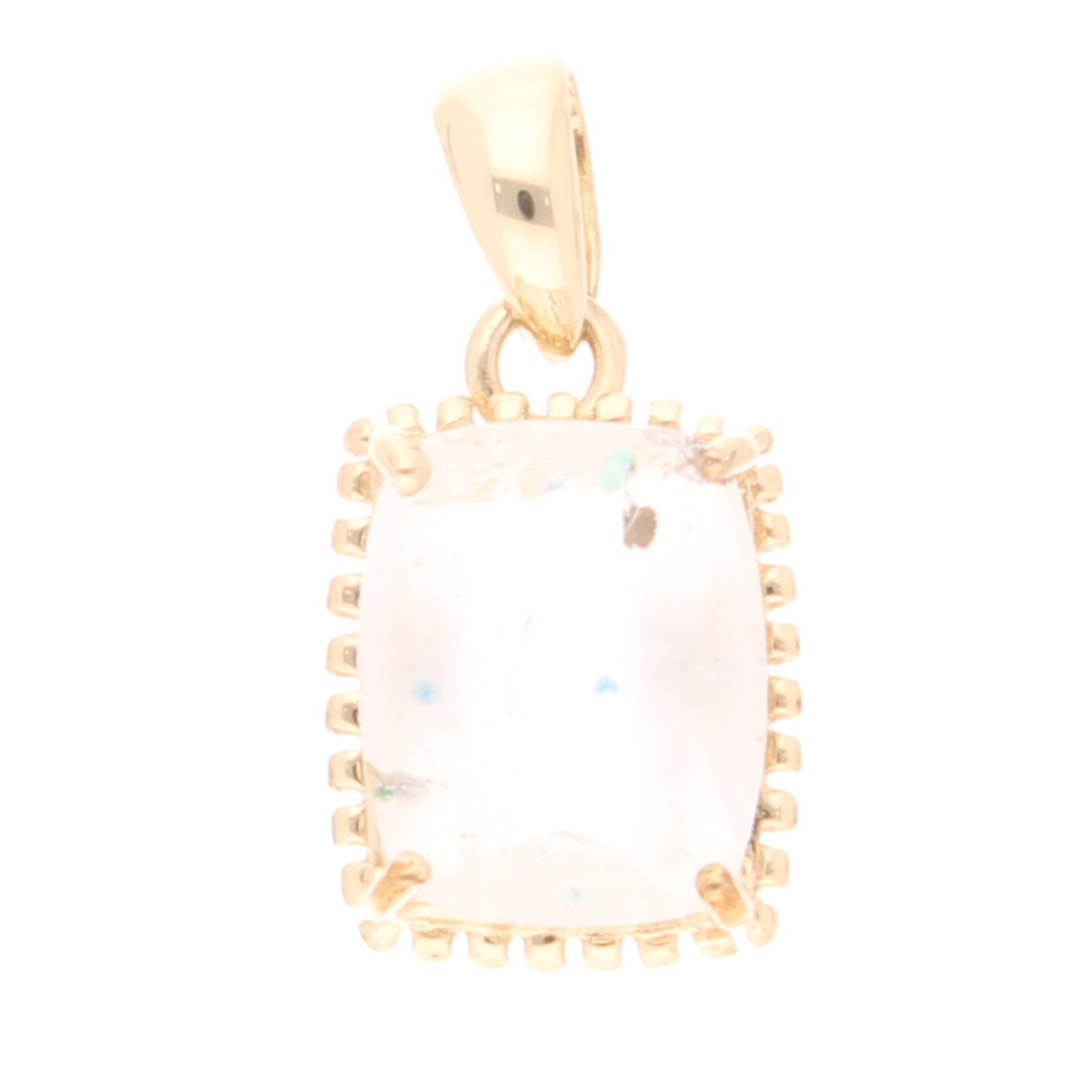 9Carat Yellow Gold Fancy Quartz Pendant (9.5x18.5mm)