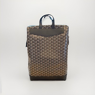 Goyard Cisalpin MM Rucksack Backpack Black Brown NEW