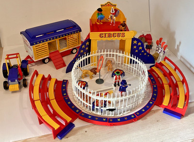 Playmobil 4061 Zirkus Wildtierakt Anhänger Traktor OVP fast vollständig