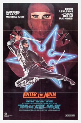 1981 Promo Film Poster Print ''Enter the Ninja'' Franco Nero Susan George