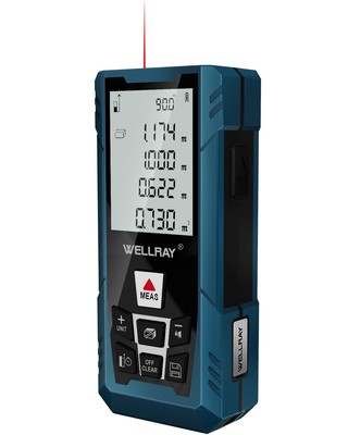 500ft Laser Distance Meter Measurement Tool with Angle Sensor,LCD Display,Pyt...
