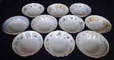 Restposten 10 Vintage Bone China M&uuml;slischalen - Hochzeit Party Teestube 15 - 15,75cm