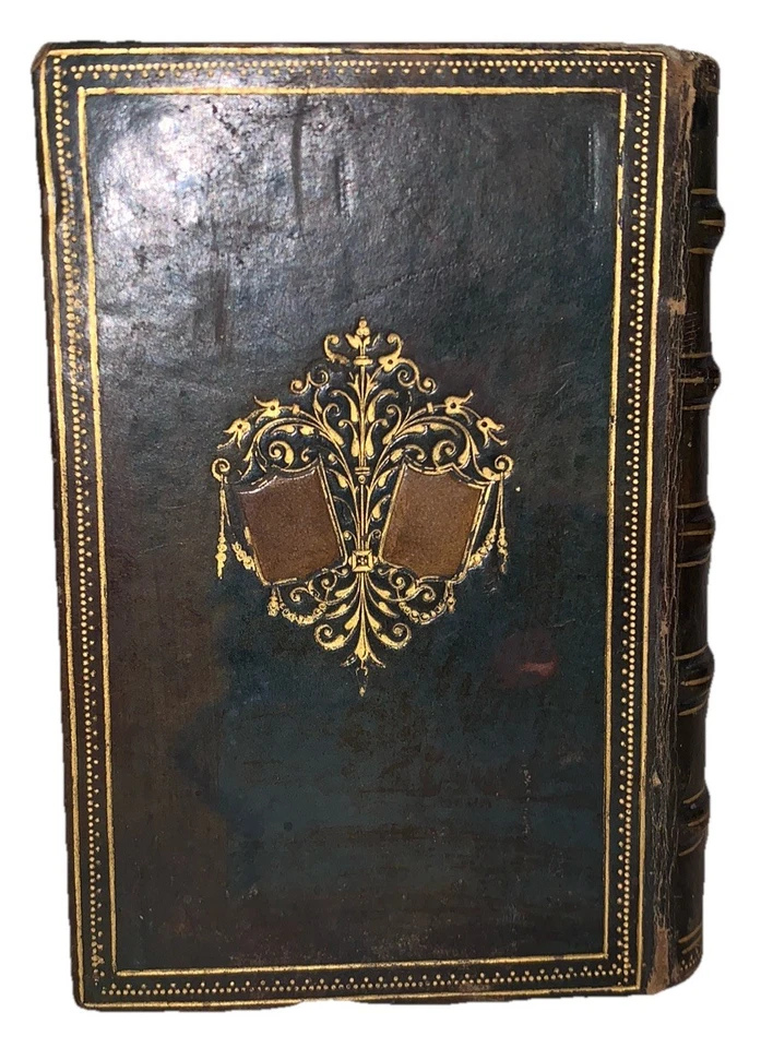 1868, FINELY BOUND, PAROISSIEN ROMAIN, ROMAN CATHOLIC DEVOTIONAL, MINI 4.5" x 3" Foto 3 de 4