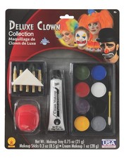 Rubies Clown Deluxe Make Up Kit for Adults, Unisex One Size, Multicolor
