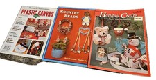 Plastic Canvas Magazines  Needlecraft Leaflets Leisure Art Total Lot Of 13
