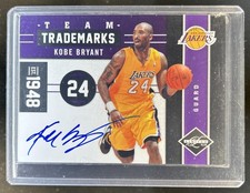 2011-12 Panini Limited Kobe Bryant Team Trademarks Signatures Auto #/49 Lakers