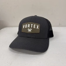 Vortex Optics Hat Snap Back/Trucker Mesh Hat - Gray, Beige & White