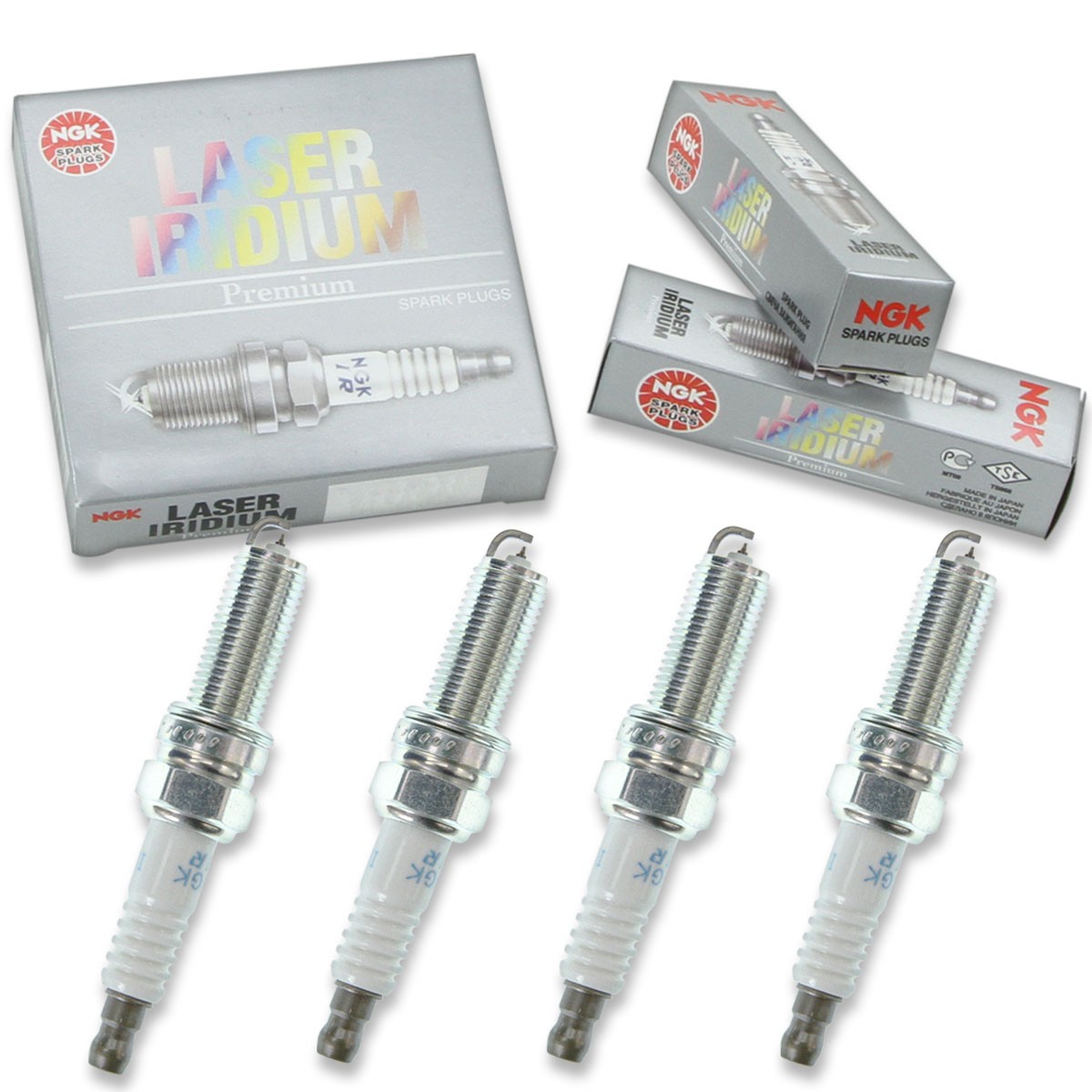 4 pcs NGK Laser Iridium Spark Plugs for 2008-2010 Mitsubishi Lancer 2.0L  jw