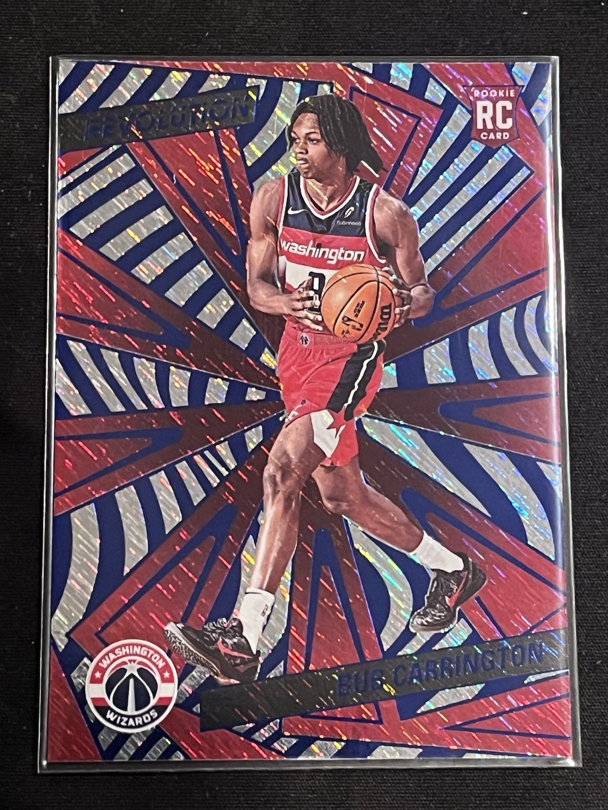2024-25 Panini Revolution - Rookie Bub Carrington #121 Blue Storm (RC)