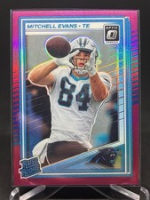 2025 Panini Donruss Optic - #254 Mitchell Evans, Rated Rookie (Pink Prizm) (RC)