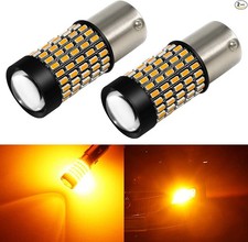 1156 LED Turn Signal Light Bulbs Super Bright 3014 103-SMD Color: Amber Yellow