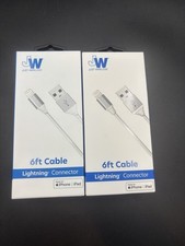 NEW (2 Pack) Just Wireless 6ft Charging Cable...