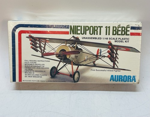 Vintage Aurora 1/48 French Nieuport 11 BEBE 754 NoS Factory Sealed