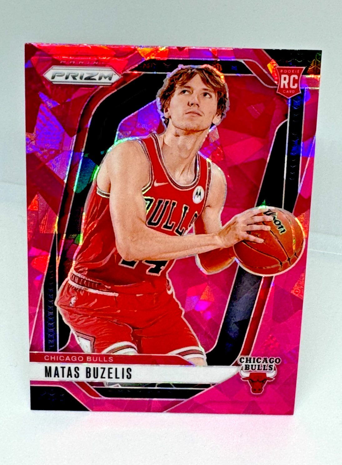 2024 Matas Buzelis Panini Pink Ice Prizm #252 Chicago Bulls