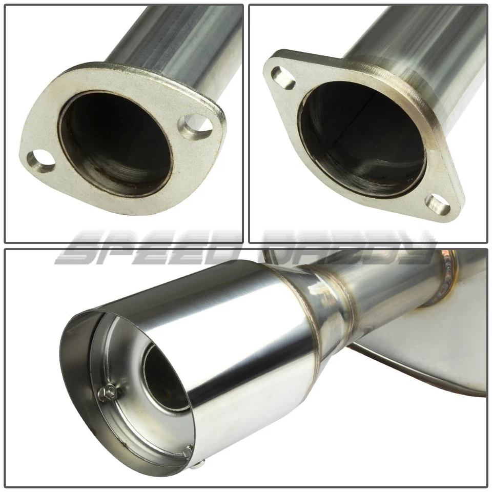 SE ADAPTA A SILENCIADOR DE ESCAPE NISSAN MAXIMA A35 CATBACK 4" PUNTA INCLINADA + SILENCIADOR + ABRAZADERA/PERNOS Foto 2 de 2