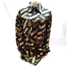 NO TARIFF Versace Dress Shirts Mens Cotton 4152959