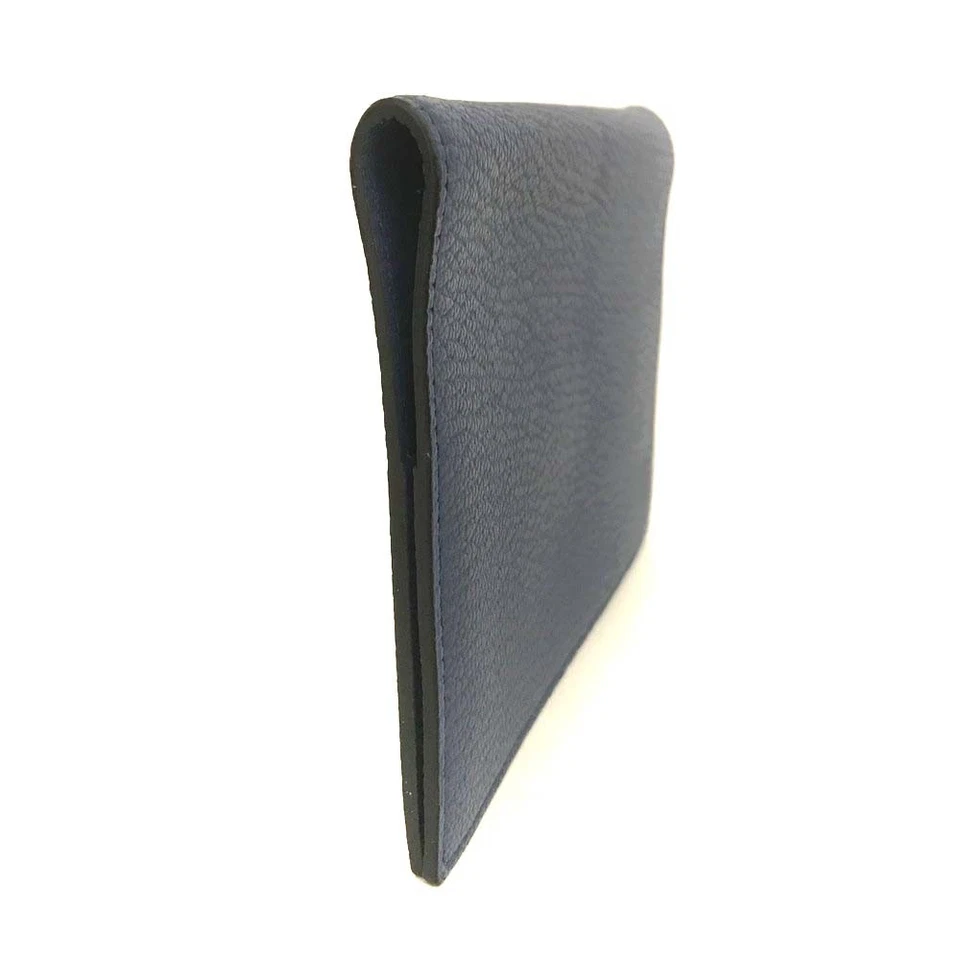 Cubierta de cuero para cuaderno Hermes Agenda Chevre azul Foto 2 de 4