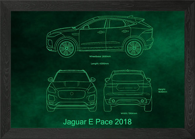 Jaguar E Pace 2018 Gerahmtes Wandbild Poster Leinwanddruck Bild