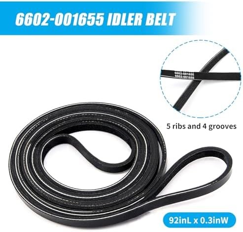 Dryer Repair Kit Drum Roller Belt Idler Pulley Replacement Parts