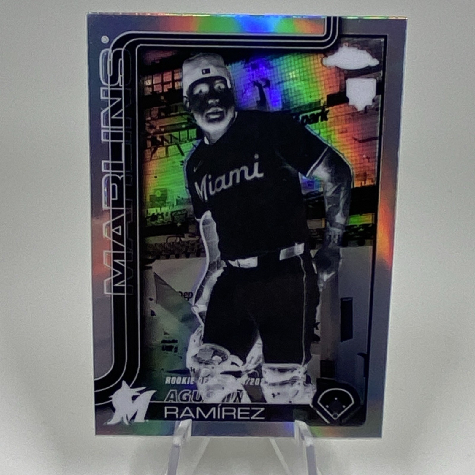 2025 Topps Chrome Update Series Agustin Ramirez RC  Debut  Negative🔥Marlins