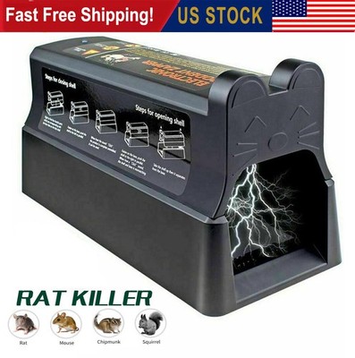 Electronic Mouse Trap Victor Control Rat Killer Electric Rodent Zapper Outdoor