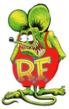 RAT FINK RF FULL BODY HOT ROD KUSTOM KULTURE 30" HEAVY DUTY USA MADE METAL SIGN