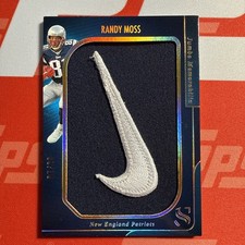2025 Panini Silhouette Jumbo Memorabilia Randy Moss Nike Swoosh Patch /10
