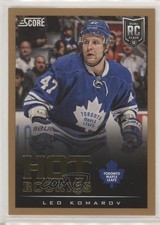 2013-14 Score Hot Rookies Gold Leo Komarov #638 0d4