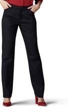 Lee Women's Mid Rise Straight Leg Pants Size 14 Short Straight Leg