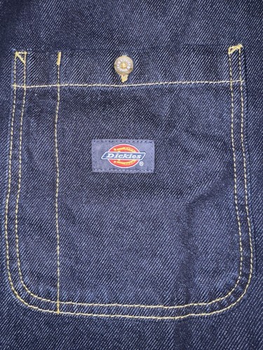 Dickies Mens/unisex NWT Rugged , Thick , Dark Wash Denim Work Shirt / Jacket XL - Picture 19 of 20