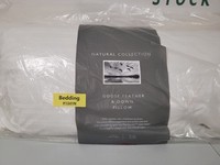 John Lewis Natural Collection Goose Feather Down Kingsize Pillow Medium £55