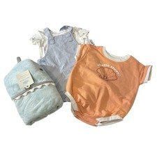 NEW 4 Pc Mixed Lot Of Baby Boy Carters, Cat  Jack 6-9 Month Clothing kids 16 