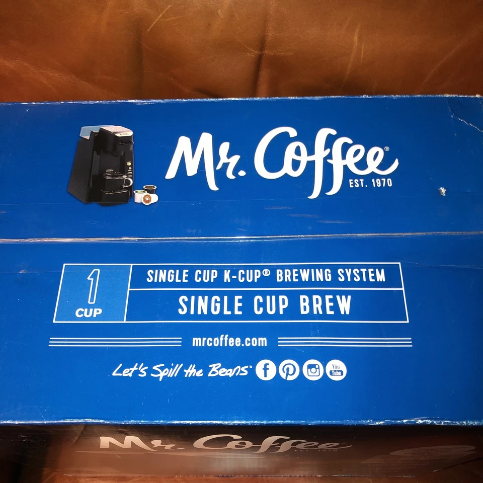 Mr. Coffee Single Cup Coffee Maker K-Cup Pod Brew Fast Black New & Sealed NOS - Image 3 of 4