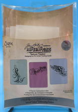 NEW Sizzix Tim Holtz French Connection A2 Embossing Folder Set 657192