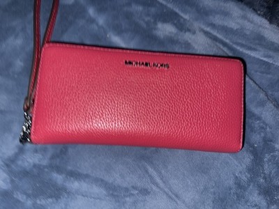 Michael Kors Jet Set Travel Leather Continental Wallet - Dark Sangria