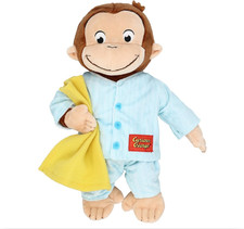 Curious George in Pajamas Monkey Stuffed Animal Plush Toys Soft Cute Cuddle Plus