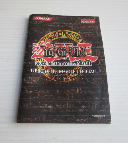 YU GI OH-Book of Official Rules-Manual Italian Edition-Konami Booklet - Picture 1 of 8