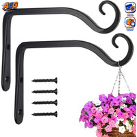 Pflanzenhalterung Blumenampelhalter Eisen Wandhaken 15Cm 2 StüCk FüR Pflanzer
