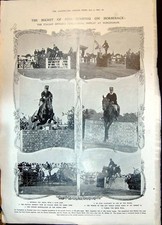 Antiguo 1908 Hurlingham Caballo Salto Deporte Príncipe Zurlo Hubert Sagrado Ta 20mo
