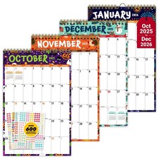 Decorably 18 Months Colorful Academic Small Calendar 2025 July 2025 to Decemb...