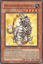 YuGiOh Kristallungeheuer Topastiger (V.1) FOTB-DE004 Rare Good unl.