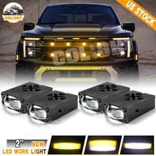 Whiteyellow Front Grill Driving Lights Mini Projector Fog For Toyota Ford Truck