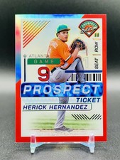 2024 Panini Prospect Edition Red Prizm Herick Hernandez /199 Braves