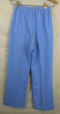 Vintage 1960-70's ladies Girls Pants blue polyester 24-34 waist 30 distressed