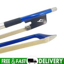Blue Carbon Fiber Stick Cello Bow 4/4 Full Size Stronge German Bows Ebony Frog