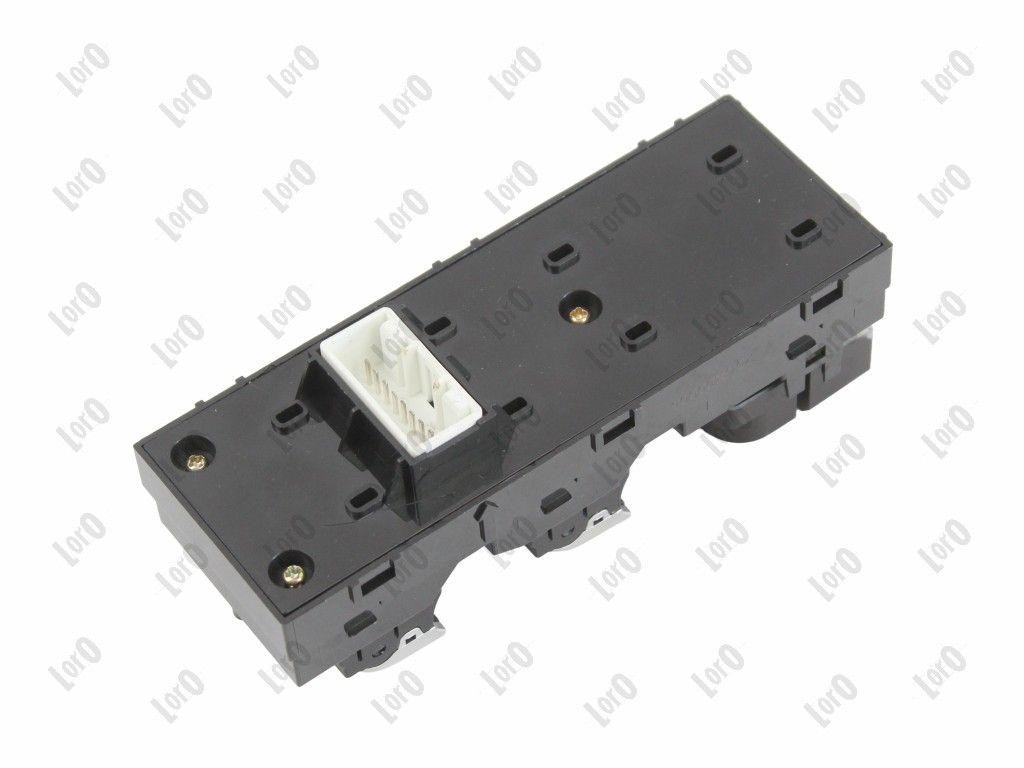 ABAKUS Window Regulator Switch 18-Pin Front Left 135-05-155 for KIA Chrome Black
