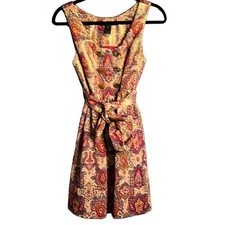 Marc by Marc Jacobs Priscilla Paisley Metallic Belted Dress 4